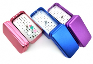 Бокс алюмінієвий на 60 борів Vortex 30 FG+30 RA, пурпуровий, JA-23