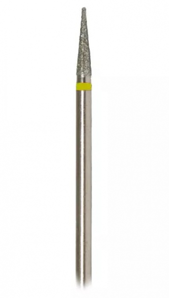 Бор турбінний DLX 314.165.504 (конічний, тонкий загострений), жовтий 010