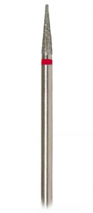 Турбінний бор DLX 314.165.514 (конічний, тонкий загострений), червоний 010