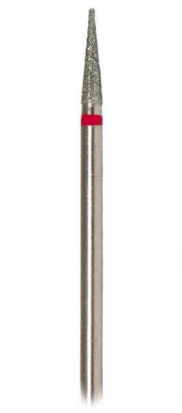 Турбінний бор DLX 314.165.514 (конічний, тонкий загострений), червоний 010