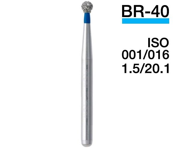 BR-40 (Mani) Алмазный бор, шаровидный, ISO 001/018