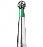BR-41C (Mani) Алмазний бор, кулястий, ISO 001/015, зелений