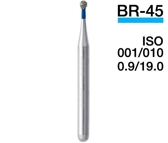BR-45 (Mani) Алмазний бор, кулястий, ISO 001/010