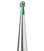 BR-49C (Mani) Алмазный бор, шаровидный, ISO 001/009, зеленый