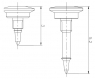 Гвинт, кнопка, пін для фіксації мембрани Osung BONE TACK (75-30) М0.75х3 мм