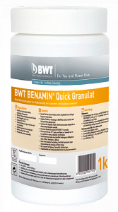 Швидкорозчинні гранули BWT BENAMIN QUICK (для дезінфекції води з хлором)