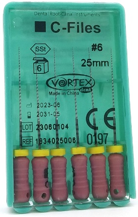 C-Files, 25 мм (Vortex) Ручные дрильборы, 6 шт