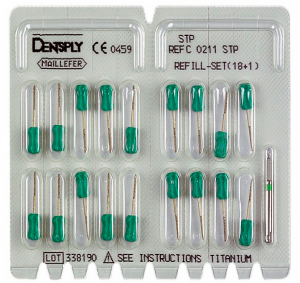 Штифти парапульпарні Dentsply RESTORATIVE PINS REFILL SET 18+1 STP