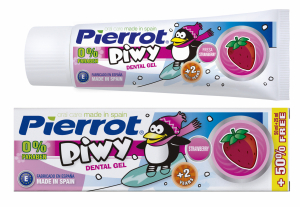 Зубной гель Pierrot ПИВИ с клубничным вкусом (Са+F) 75 мл Ref.54  (8411732105413)