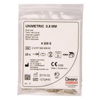 Unimetric ROOT-POST TITANIUM, конус - 0,8 (Dentsply) Штифти титанові