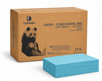 Нагрудники медицинские Dochem Wide-Cover, 33х45.5 см, синие, 500 шт