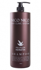 Шампунь для волосся з кератином NICO NICO Keratin Shampoo (1500 мл) (8809631820153)