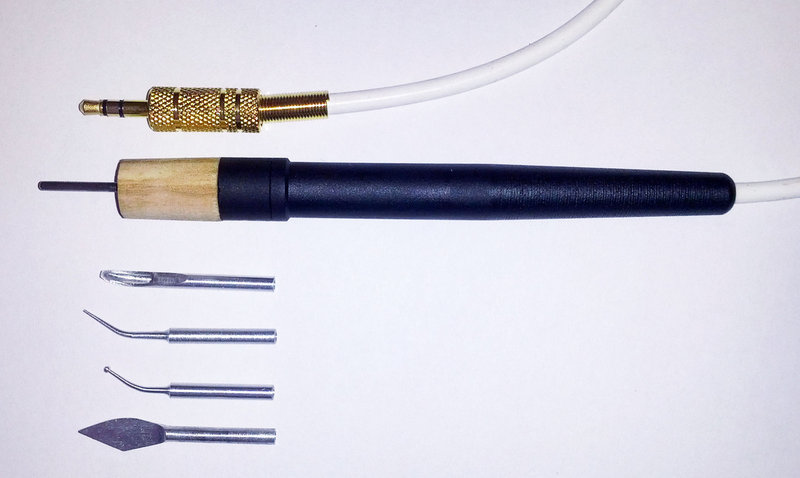 Ручка для электрошпателя Dokatech (нагрематель 2мм + 4 насадки)
