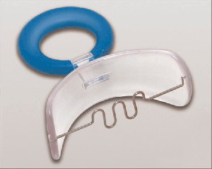 Вестибулярна пластинка Dr.Hinz OS/GU2 синє кільце, з дротяною заслінкою