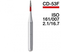 CD-53F (Mani) Алмазный бор, конус-карандаш, ISO 161/007