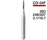 CD-54F (Mani) Алмазний бор, пламевидний, ISO 246/007
