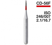 CD-56F (Mani) Алмазный бор, пламевидный, ISO 246/007