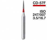 CD-57F (Mani) Алмазний бор, полум'яний, ISO 247/007