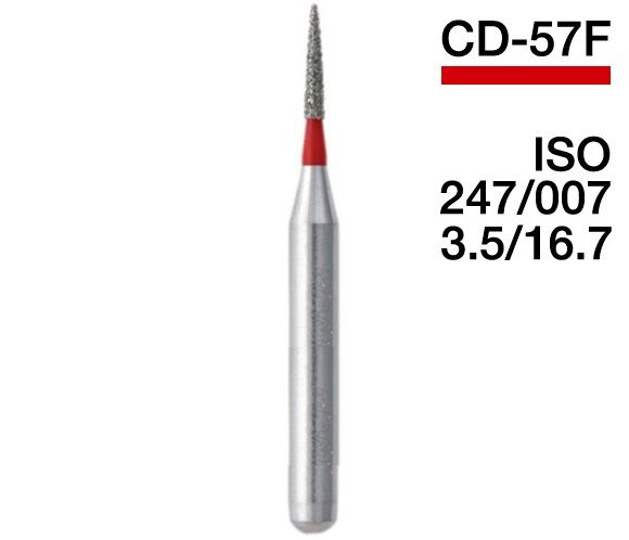 CD-57F (Mani) Алмазный бор, пламевидный, ISO 247/007