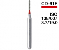 CD-61F (Mani) Алмазный бор, фиссурный с закругленным концом, ISO 138/007