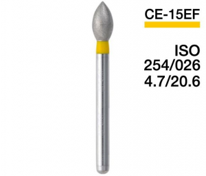 CE-15EF (Mani) Алмазный бор, сливка, ISO 254/026