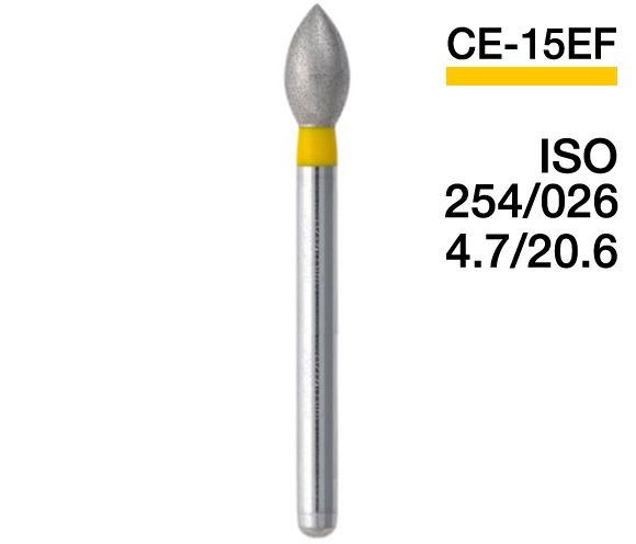 CE-15EF (Mani) Алмазний бор, сливка, ISO 254/026