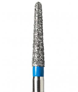 CE-16 (Mani) Алмазний бор, закруглений конус, ISO 198/015, синій