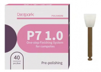 Чашка силіконова полірувальна Dentpark з пластиковим утримувачем (DPW1302)