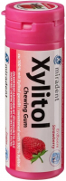 Жевательная резинка Miradent Chewing Gum Strawberry для детей, с ксилитолом против ксеростомии Xylitol (30 шт)