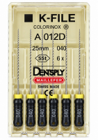 K-File Colorinox, 25 мм (Dentsply) Ручні дрильбори (копія)