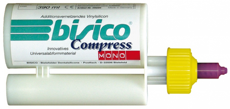 Compress Mono (Bisico) Базовий відбитковий матеріал (380 мл + змішувачі 5:1, 10 шт)