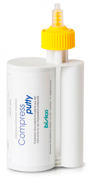 Compress Putty (Bisico) Базовий відбитковий матеріал (380 мл + змішувачі 5:1, 10 шт)