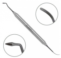 Гладилка Osung COM2 (металева ручка, двостороння, титанове покриття, для композитів та фотополімерів)