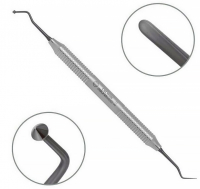 Гладилка Osung COM6 (металлическая ручка, двухсторонняя, титановое покрытие, для композитов и фотополимеров)