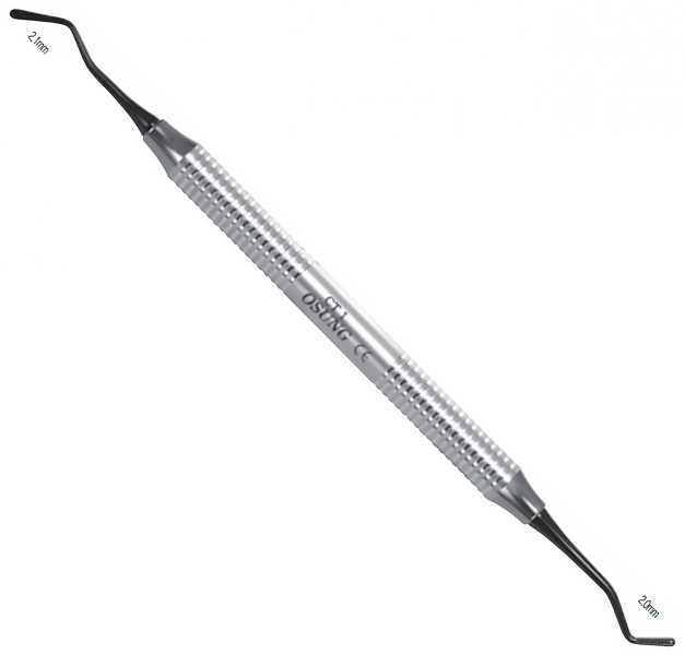 CMCT1 (Osung) Гладилка (металева ручка, двосторонній)