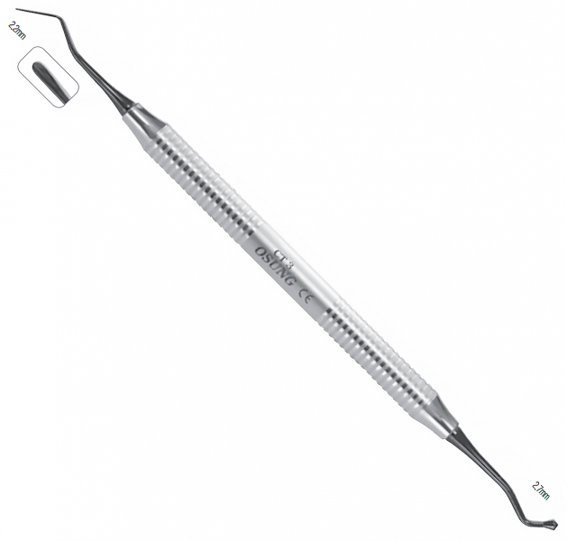 CMCT3 (Osung) Гладилка (металева ручка, двостороння)