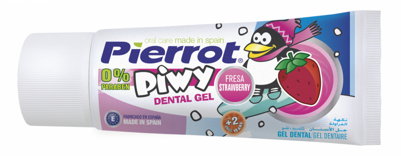 Зубний гель Pierrot ПИВИ з полуничним смаком (Са+F) 30 мл Ref.138 (8411732001388)