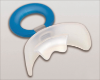 Вестибулярная пластинка Dr.Hinz OS/CS2 мягкая, синее кольцо, с козырьком