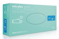 Перчатки нитриловые Mercator Medical Nitrylex зеленые (50 пар)