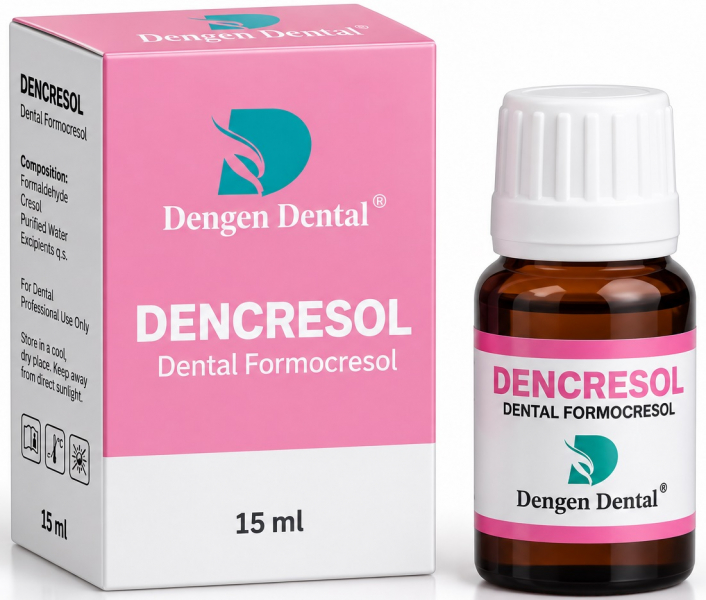 Dencresol (Dengen) Раствор для лечения корневых каналов и девитализации пульпы, 15 мл
