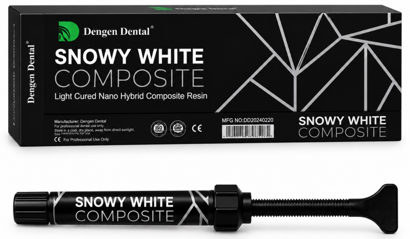 Dengen Snowy White, XBW экстра отбеленный (Dengen) Наногибридный композитный материал