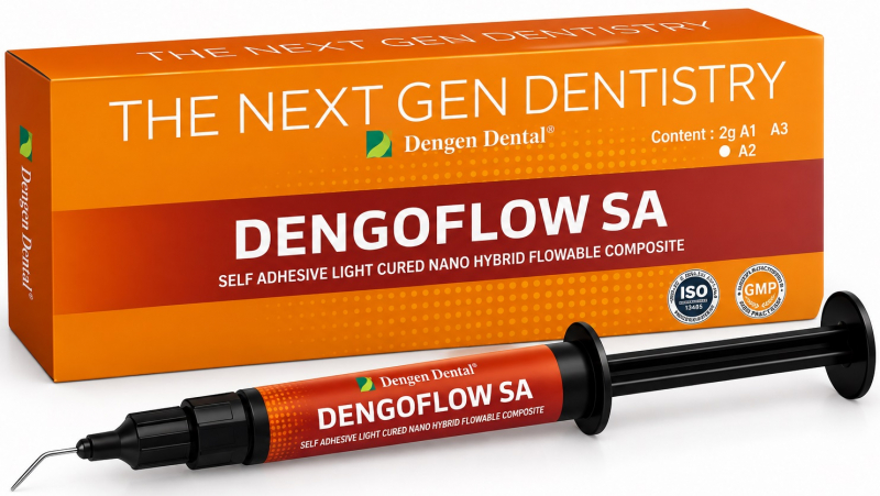 Dengoflow SA, А2 (Dengen) Самоадгезивный наногибридный текучий композит, 2 г