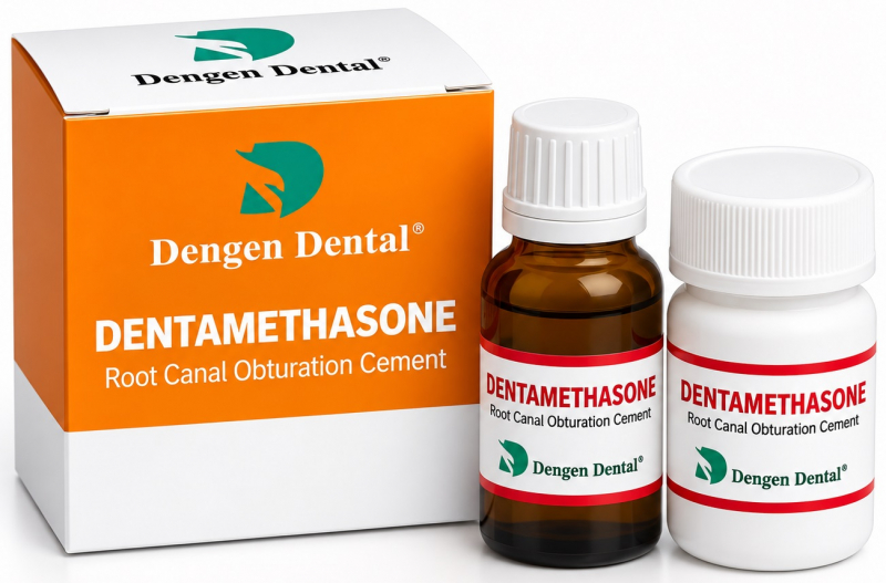 Дентаметазон (Dentamethasone, Dengen) Набор на основе оксида цинка, 15 г + 10 мл