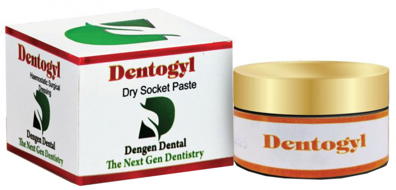 Dentogyl Dry Socket Paste (Dengen) Паста для післяопераційних антисептичних пов'язок, 12 г