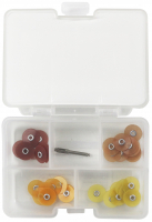 Набір шліфувальних дисків Dentpark з дискоутримувачем, 12,7 мм, 4 види, 40 шт (DPW1502)