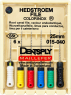 Hedstroem File (H-File) Colorinox, 25 мм (Dentsply) Ручні дрильбори, 6 шт (копія)