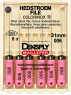 Hedstroem File (H-File) Colorinox, 31 мм (Dentsply) Хедстрем файли, 6 шт (копія)