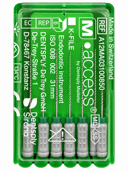 K-File M-Access, 31 мм (Dentsply) Ручные дрильборы, 6 шт (оригинал)