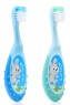 Детская зубная щетка Brush-baby Flossbrush, Blue-Teal (от 0 до 3 лет) 2 шт