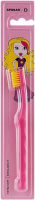 Детская зубная щетка Spokar 3432 D Soft, Модель, ручка - розовая, щетина - желтая (от 0 до 6 лет)